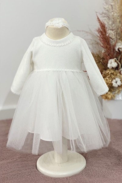 Emilia ♥ Langarm Taufkleid